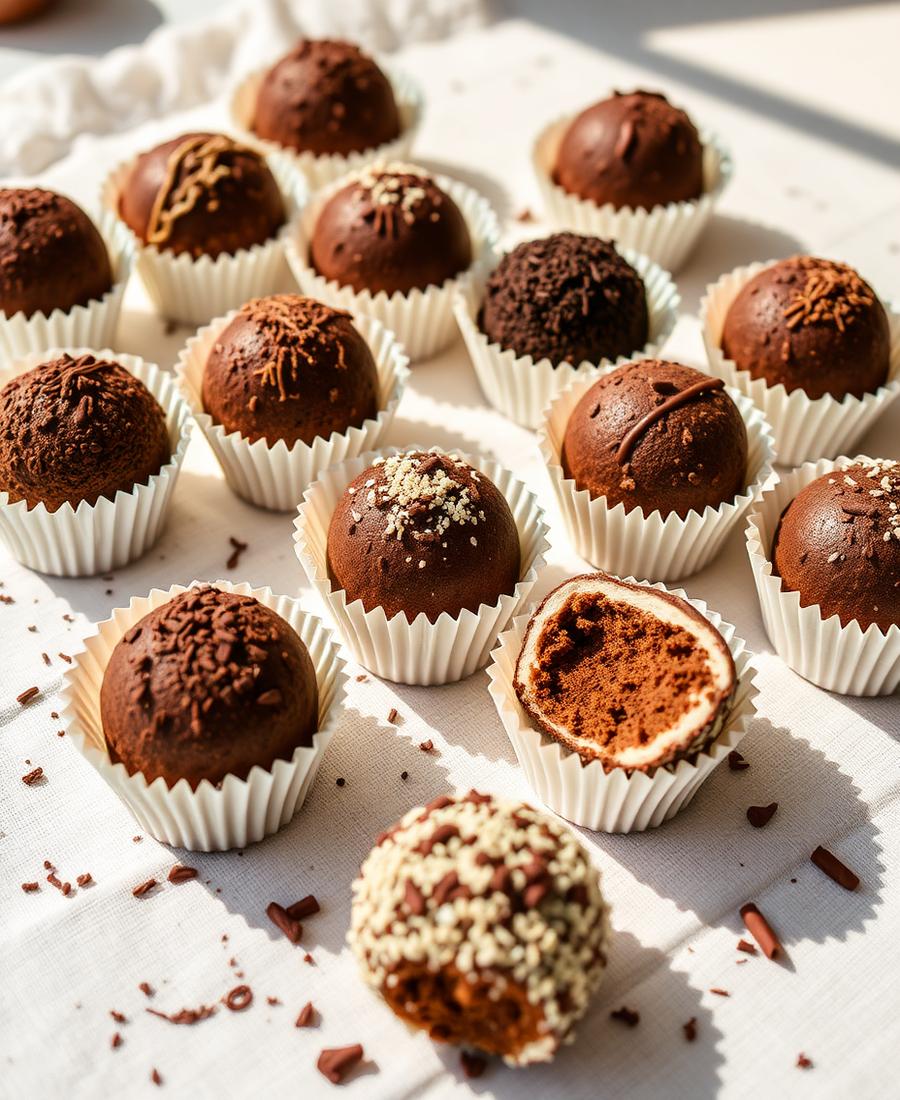 Brigadeiros artesanais em forminhas
